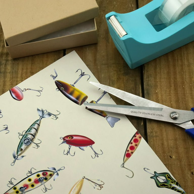 Antique Fishing Fish Lures Premium Roll Gift Wrap Wrapping Paper