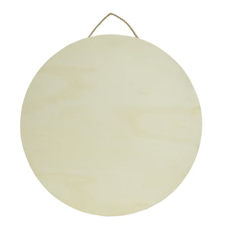 Stylecraft Unfinished Round Natural Wood Plaque 15.75" 0.61 lbs. (1 Piece)