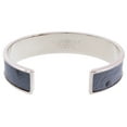thumbnail image 3 of MEMAN STRUZZO ADN Denim/Silver Genuine Ostrich Bracelet, 3 of 5
