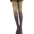 thumbnail image 4 of Sakmal Coffee Tights for Women Gradient Opaque Thigh High Pantyhose Winter Ladies Tight, 4 of 4