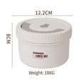 thumbnail image 1 of Lunch Box Portable Insulated Lunch Container Set Stackable Bento Stainless Steel Lunch Container 650ML White, 1 of 6