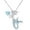 Blue, variant on Fashion Mermaid Love Necklace Female Cartoon Niche