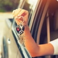 thumbnail image 4 of Key Chains for Car Keys, Cute Keychain, Zinc Alloy Stylish Conspicuous Attractive Spider Rhinestone Keychain for Halloween Spider Gifts, Sliver, 4 of 7