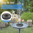 thumbnail image 5 of Solar Fountain,7 Pcs Nozzle, Nozzle Adapter,4 Pcs Bumper Bar_Perfect Gift, 5 of 5