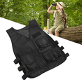 thumbnail image 3 of Chaleco de tiro para niños Tela Oxford 600d Chaleco militar de entrenamiento para guardias de seguridad para niños Chaleco de entrenamiento ajustable para niños al aire libre Negro L, 3 of 5