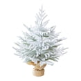thumbnail image 3 of KLKCMS Mini Artificial Christmas Tree Versatile Holiday Décor for Shop Indoor Store Snow Flocked, 3 of 9