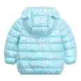 thumbnail image 2 of Hicidod Kids Down Puffer Jacket for Kids Baby Boys Girls Light Puffer Padded Winter Down Coats Bear Hoods Infant Outerwear, 2 of 4