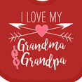 thumbnail image 4 of Inktastic I Love My Grandma and Grandpa Heart and Arrows Boys or Girls Baby Bib, 4 of 4