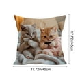 thumbnail image 3 of DefiDgd Vintage Cute Animals Throw Pillow Covers,Farmhouse Decorative Pillows Covers for Animal Lovers,Sofa Bedroom Living Room Home Decoration(R), 3 of 6