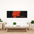 thumbnail image 2 of Red petal flower - 20"x60" canvas - Print on demand, 2 of 5