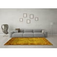 thumbnail image 3 of Ahgly Company Machine Washable Indoor Rectangle Oriental Yellow Industrial Area Rugs, 8' x 10', 3 of 4