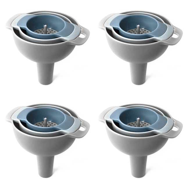 1 4 en funnels mini funnels con filtro de colador desmontable para llenar botellas