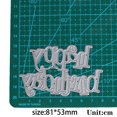 thumbnail image 2 of Matrices de corte metálicas Happy Birthday para scrapbooking DIY, 2 of 6