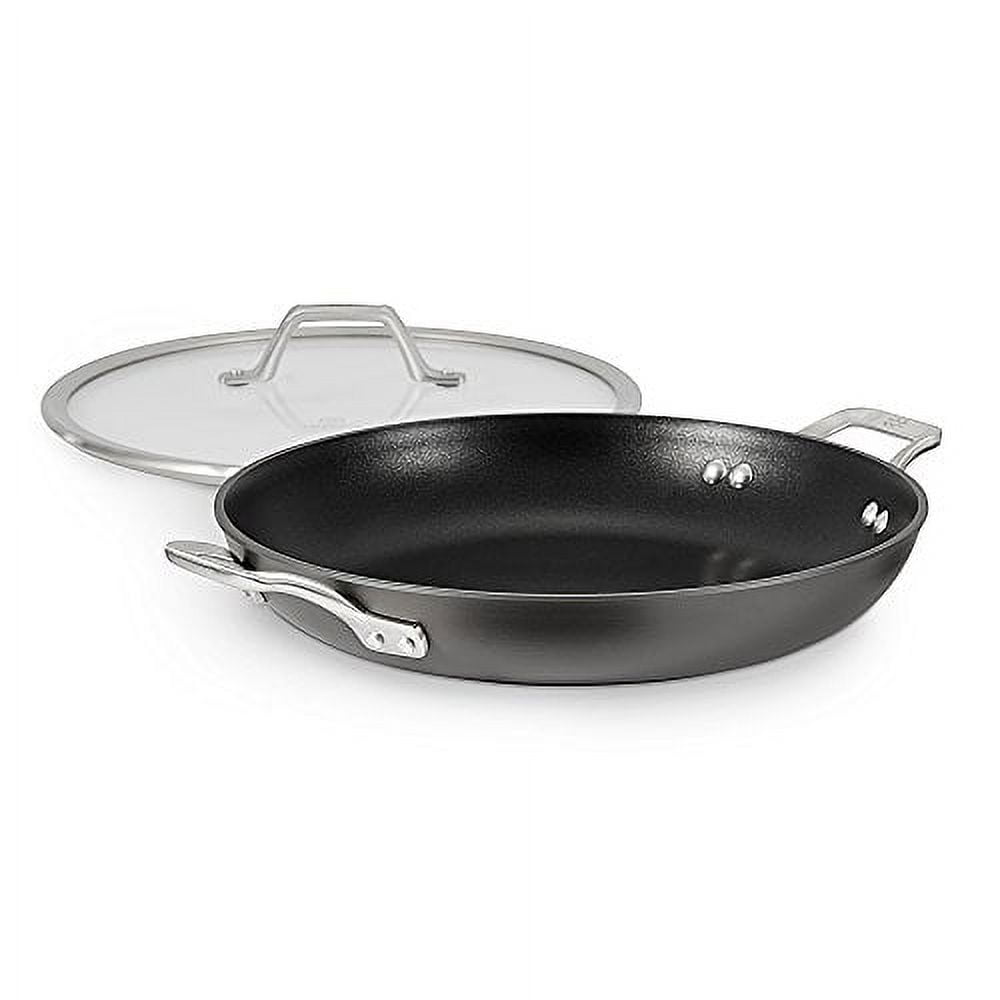 Calphalon Signature 3 qt. Hard-Anodized Aluminum Nonstick 12-Inch Everyday  Saute Pan with Cover 985120890M - The Home Depot