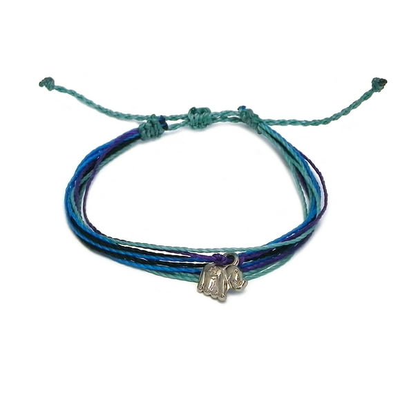 Silver Metal Elephant Charm Dangle Multicolored Multi Strand String Waterproof Adjustable Pull Tie Bracelet - Unisex Handmade Jewelry Boho Accessories