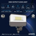 thumbnail image 6 of Luxrite 15/30/50W LED Flood Lights Outdoor Dusk to Dawn Sensor, 6500LM Security Light, 3CCT, Knuckle Mount, 6 of 7