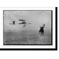 thumbnail image 2 of Historic Framed Print, Farman flying machine, in flight - 2, 17-7/8" x 21-7/8", 2 of 9