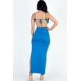 thumbnail image 3 of Backless Maxi Dress with Thigh Split and Tie Detail, 3 of 10