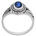 thumbnail image 5 of Natural Blue Kyanite - Brazil 925 Sterling Silver Ring s.6 Jewelry DGR1131_C_6 R-1044, 5 of 7