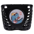thumbnail image 1 of Cesta de scooter engrosada Cesta de bicicleta para niños Cesta de almacenamiento frontal de plástico (Negro), 1 of 5
