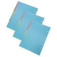 thumbnail image 4 of COOPHYA Punched Binder Dividers Plastic 3 Sets 7.9 5.8 In, 4 of 8