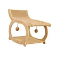 thumbnail image 4 of CarpNettore Cat Sisal Lounge Chair Elevated Cat Bed Furniture Kitty Scratch Resistant Wooden Wood Color, 4 of 9
