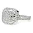 thumbnail image 5 of Anillo De Compromiso Promesa De Plata Con Moissanita, 5 of 5