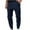 Navy, variant on Gnshining Jogger Pants for Men Elastic Waist Drawstring with Pockets Pants Solid Color Straight Leg Fitness Pants