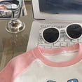 thumbnail image 4 of NIEWTR Boys Girls Sweatshirts 2t 3t 4t 5t 6t 7t Kids Toddler Solid Long Sleeve Pullover Crewneck Tops Shirts Fall Winter Clothes(A-Light Pink,6-12 Months), 4 of 6