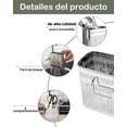 thumbnail image 3 of Escurridor De Cubiertos De Acero Inoxidable, Organizador De Utensilios De Cocina Con 2 Compartimentos Y Ganchos, Ideal Para Secar Y Almacenar Cubiertos, Cepillos De Dientes O Pinceles, 3 of 4