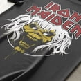 thumbnail image 2 of Iron Maiden World Tour 1982 Men's T Shirt (Charcoal, AdultS), 2 of 8