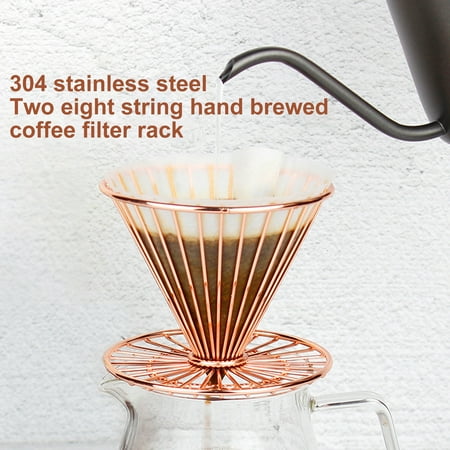 

Archer Coffee Filter Holder Reusable Radial Pattern Stainless Steel New Style Tea Filter Basket for Home