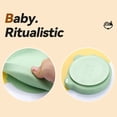 thumbnail image 4 of YAOMOBB Baby Serve Plate Strong Suction Baby Plate with Food Grade Silicone Secure Feeder Dish for Toddlers, 4 of 7