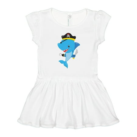 

Inktastic Pirate Shark Cute Shark Little Shark Blue Shark Girls Toddler Dress