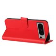 thumbnail image 7 of Allytech Slim Wallet Case for Google Pixel 8 Pro, [Embossed Pattern PU Leather] [ Card Slots & Cash Pocket & Magnetic Clasp], Kickstand Shockproof Anti-Scratch Protective Fashion Case, Red, 7 of 7