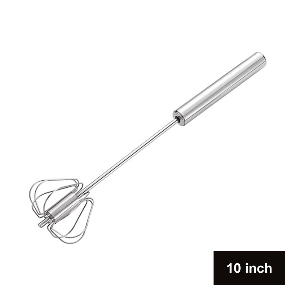 KKMOL Mini Whisk Semiautomatic Whisk Stainless Steel Whisk Mixer