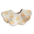 thumbnail image 3 of Baberos de alimentación, babero para bebé, baberos de bandana de muselina ajustables absorbentes, baberos de eructo de baba hechos a mano para regalos Cereza, 3 of 8