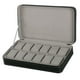 thumbnail image 3 of Caja de Reloj Hugo con Cremallera de 12 Ranuras Estuche de Almacenamiento de Cuero PU, 3 of 10