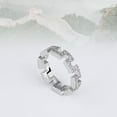 thumbnail image 2 of Oryn Jewelry 1.4 Ct Brilliant Round Cut Moissanite Ring - 14K White Gold Plated Wedding Anniversary Ring - Fine Special Occasion Party Wear Ring for Women's - New Year Gift, 2 of 4