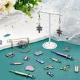 thumbnail image 4 of 20Pcs Medical Nurse Charms Rainbow Hospital Syringe Stethoscope Blessed Echometer Silk Ribbon Cerebrum Alloy Metal Pendants Beads for DIY Necklace Bangles Bracelets Earrings Jewelry Making, 4 of 6