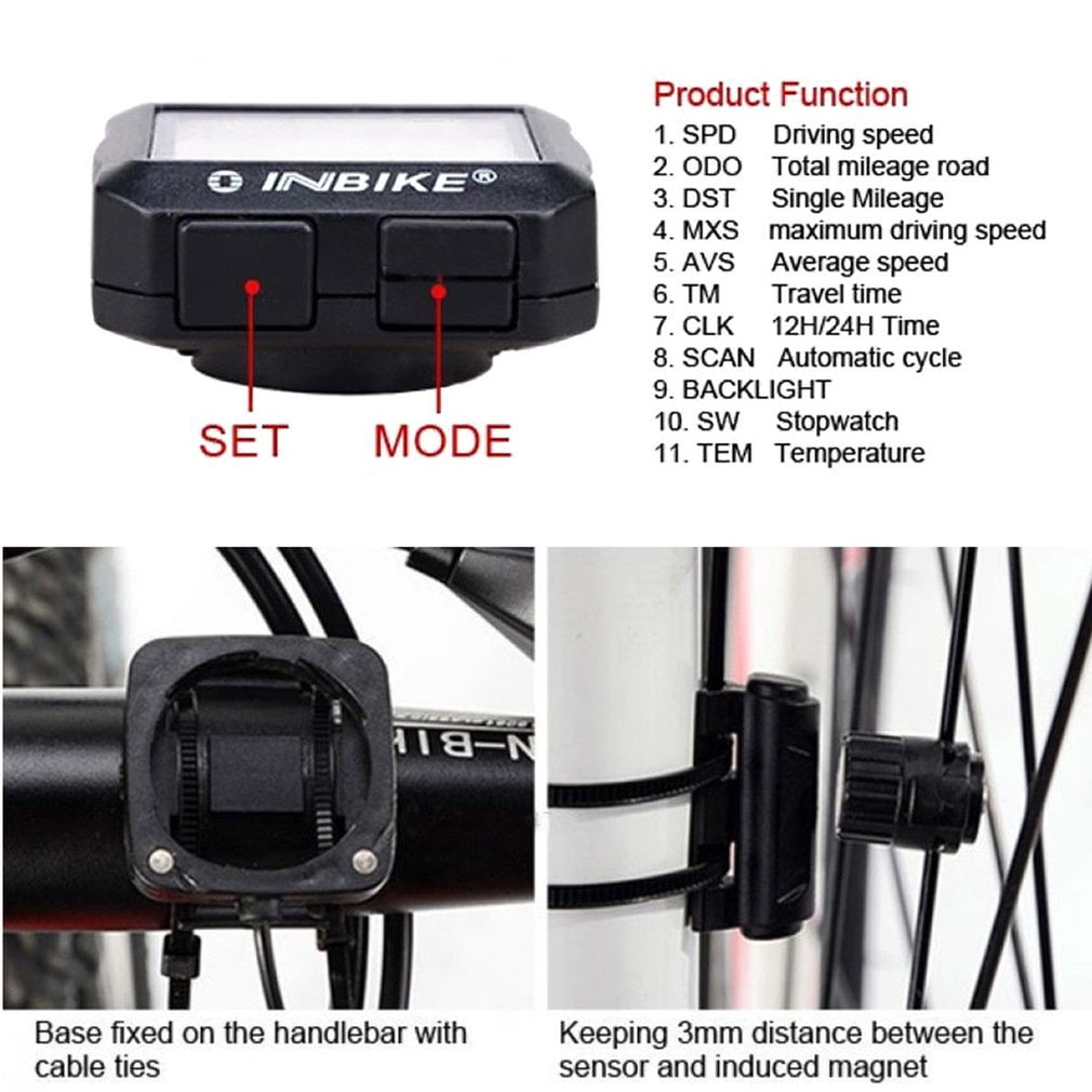 inbike bicycle stopwatch