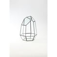 thumbnail image 2 of 11.5" Black Geometric Hand Blown Glass Terrarium, 2 of 2