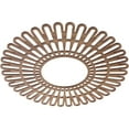 thumbnail image 2 of Ekena Millwork 30"OD x 11 1/8"ID x 3/8"T Cornelius Wood Fretwork Pierced Ceiling Medallion, Walnut, 2 of 3