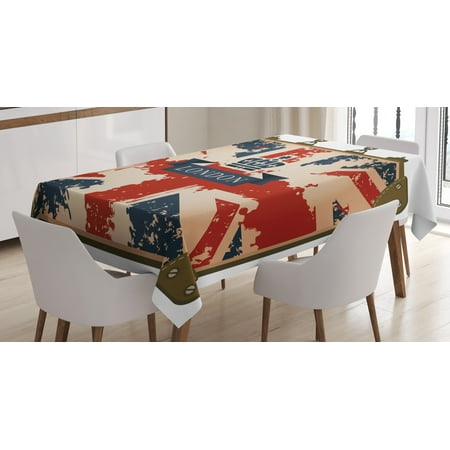 Union Jack Tablecloth Vintage Travel Suitcase With British Flag London Ribbon And Crown Image Rectangular Table Cover For Dining Room Kitchen 60 X Union Jack Tablecloth Vintage Travel Suitcase With British Flag London Ribbon And Crown Image Rectangular Table Cover For Dining Room Kitchen 60 X