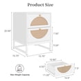 thumbnail image 5 of Kadyn Nightstand Side Table Set of 2, Night Stand with 2 Drawer, End Table for Bedroom, White Side Table, 5 of 9
