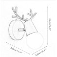 thumbnail image 2 of Nordique Moderne Design Réglable Cerf Bois Forme Fer Forgé Applique Lire, 2 of 5