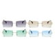 thumbnail image 1 of Gafas de sol cuadradas sin llanta jinwen para mujer UV400 4 piezas, 1 of 8
