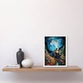 thumbnail image 2 of Train Ride to Imagination Land Conceptual Art Oil Painting Dream Journey Railroad Artwork Framed Wall Art Print A4, 2 of 5