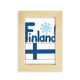 thumbnail image 1 of Marco de foto Unbranded Finlandia bandera nacional Azul 5x7 pies de madera, 1 of 4