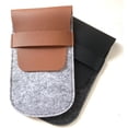 thumbnail image 3 of HUGFEGWE Felt And PU Leather Watch Pouch Versatile Single Watch Display Case Protective Box For Timepieces Portable Jewelry Gift Bag For Jewelry And Watches CJB91-129644, 3 of 9